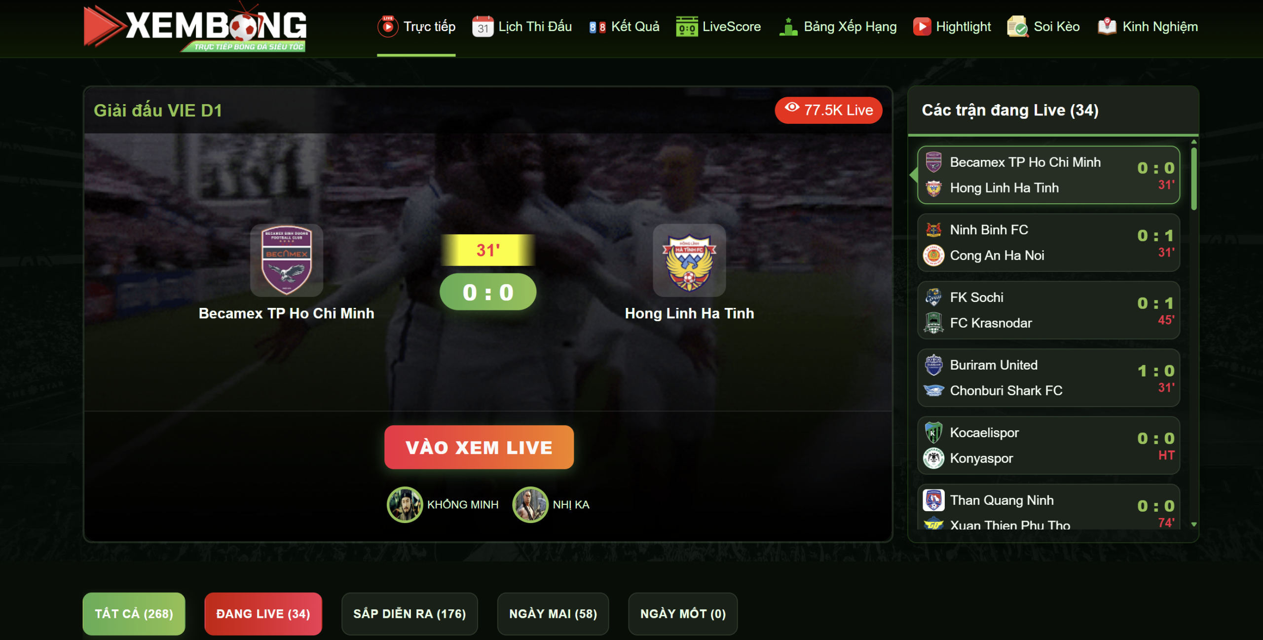 Xembongtv Trang Trực Tiếp Bóng Đá Hàng Đầu Hiện Nay